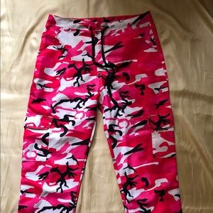 Pink camouflage pants